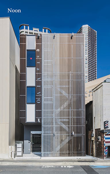 定点から撮影した時間別外観写真　朝の時間