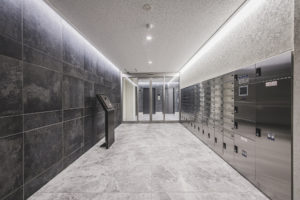 建築写真撮影　竣工写真撮影　集合住宅　マンションなど　　建築竣工写真　リフォーム写真　建築カメラマン 建築写真きれい　建築カメラマン 神奈川　東京　千葉　埼玉　竣工写真　建築写真家　建築写真きれい　集合住宅撮影　エントランスホール　建築　画像リタッチ料金内　キューブ羽田　エントランス２